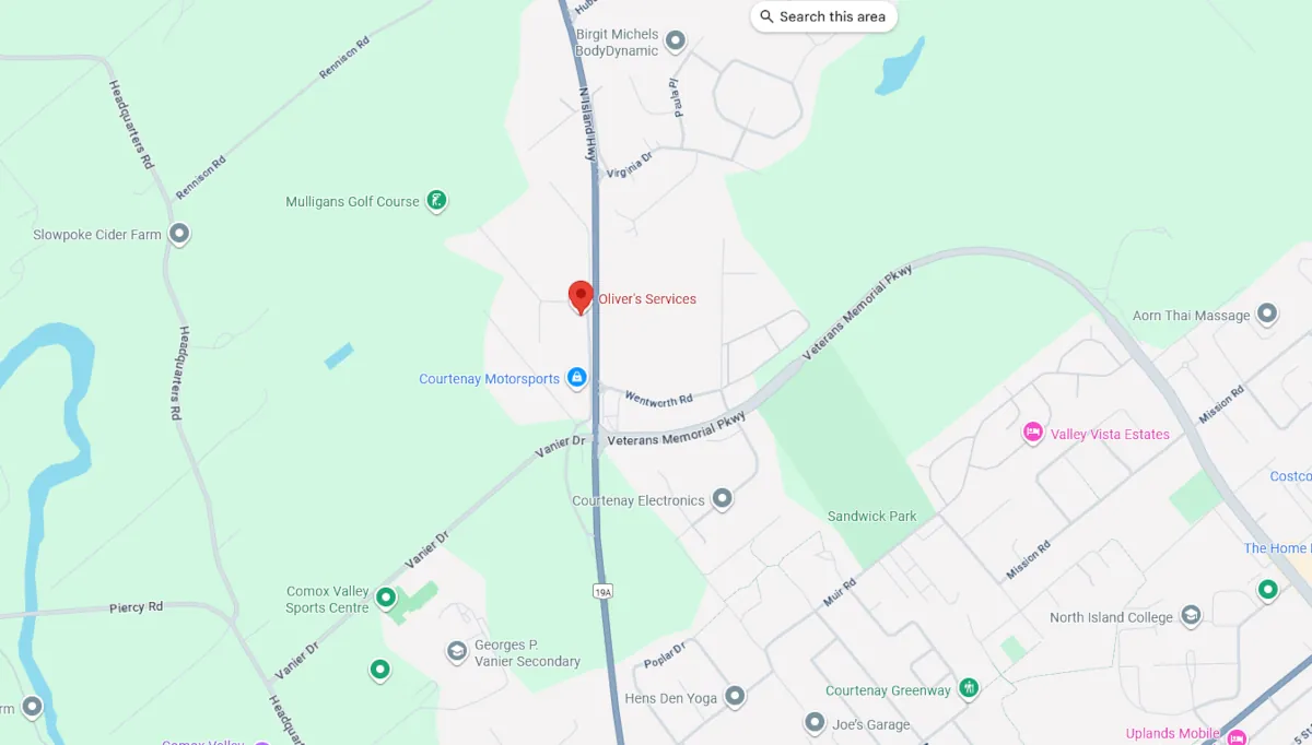 Olivers Services location on Google Maps